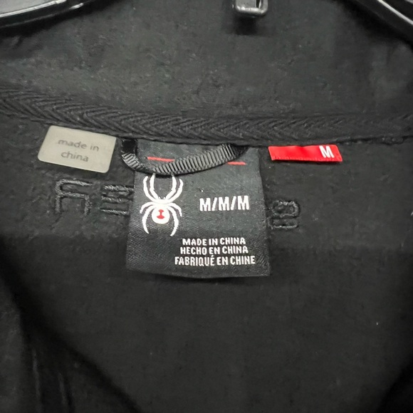 NWT NEW Spyder Men's Outbound Zip Mid Weight Jacket colorblock dark navy black - Picture 14 of 15